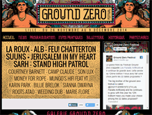 Tablet Screenshot of groundzerofestival.fr